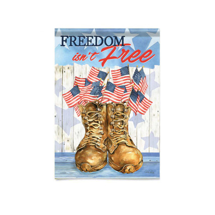 Freedom Boots Garden Flag