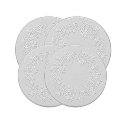 4pc Burner Cover Set- White Ivy