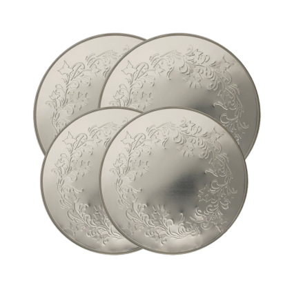 4pc Burner Cover Set- Silver Ivy