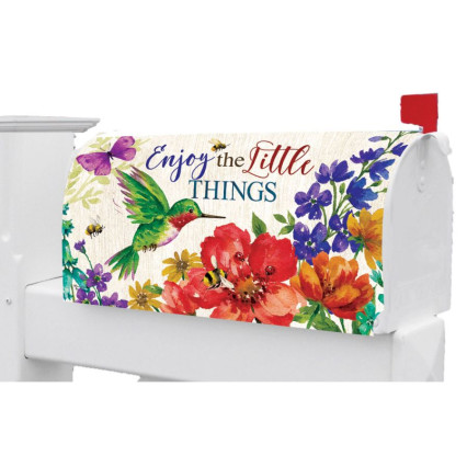 Wildflowers & Hummingbird Mailbox Cover