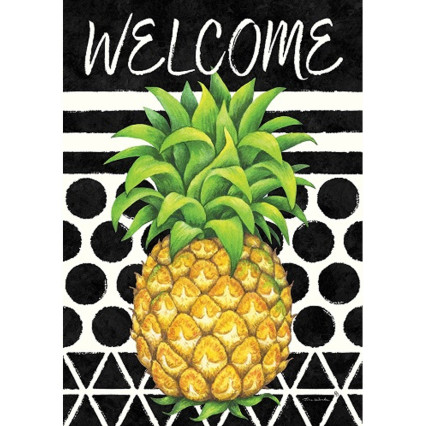 Bold Pineapple Large Flag