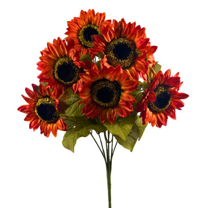 22" Sunflower Bush- Copper