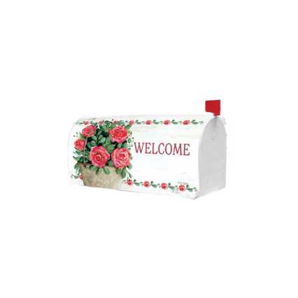 Rose Bucket Mailbox Cover