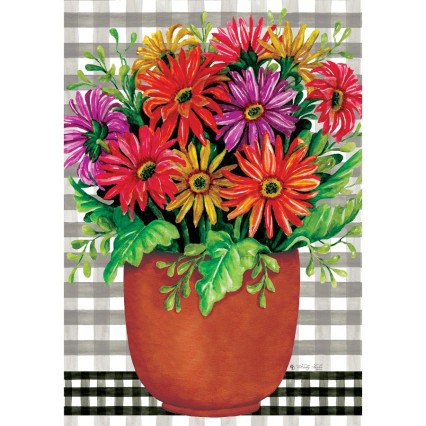 Potted Gerberas Large Flag