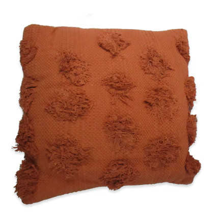20" Textured Dot Pillow - Rust