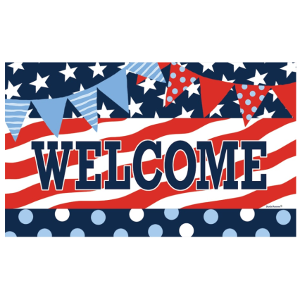 Patriotic Patterns Doormat