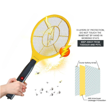 Electric Bug Swatter Racket- Orange