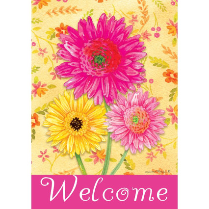Gerberas Garden Flag