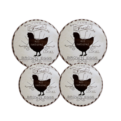 4pc Burner Cover Set- Farm Fresh