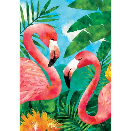 Flamingos Large Flag