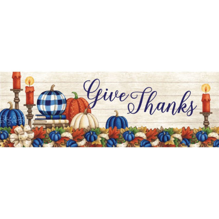 Give Thanks Candles Signature Sign