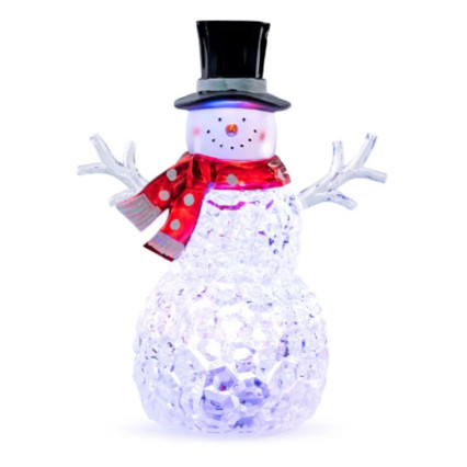 12" LED Snowman
