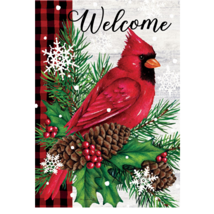 Proud Cardinal Garden Flag