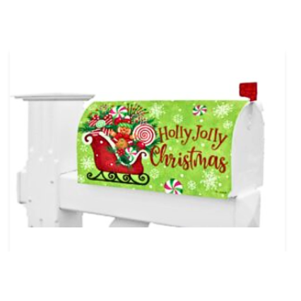 Gingerbread Sleigh Mailbox Cover