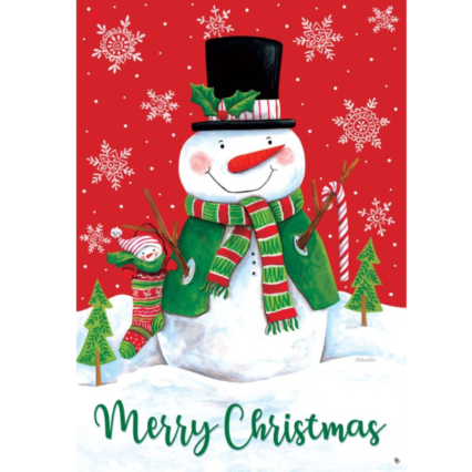 RD&GRN Snowman House Flag