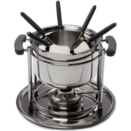 SS 11pc Fondue Set