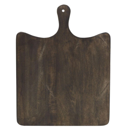 Maryn Mango Wood Paddle Cheese Charcuterie Serving Board - Espresso