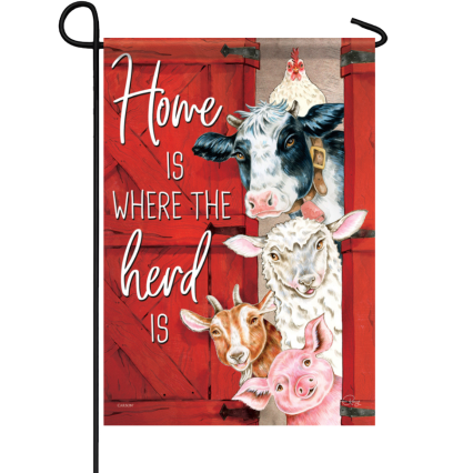 Barnyard Friends Garden Flag