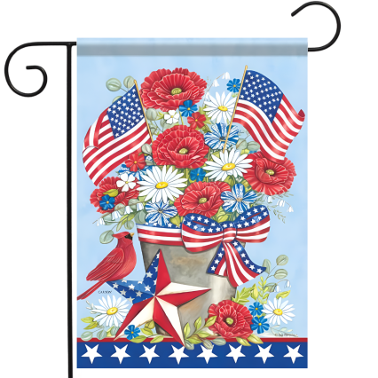 Patriotic Summer Garden Flag
