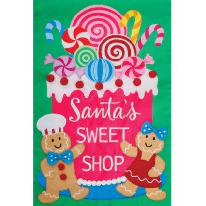 Santa's Sweets Garden Flag
