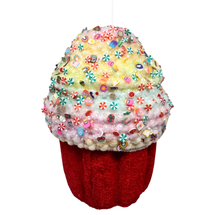 7" Cupcake Ornament