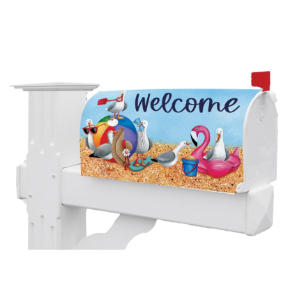 Silly Sea Gulls Mailbox Cover