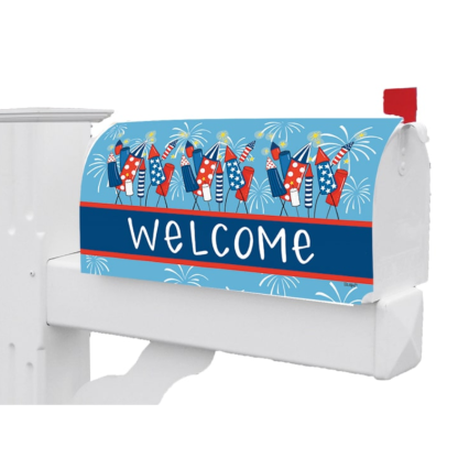 Fireworks Mailbox Cover