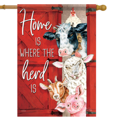 Barnyard Friends House Flag