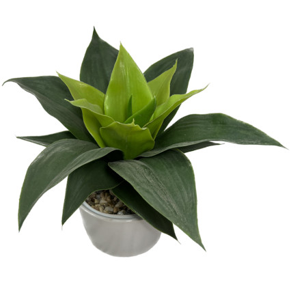 8.5"H Faux Succulent in Ceramic Pot