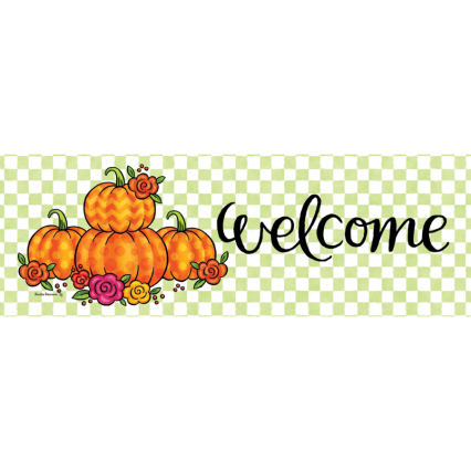 Floral Pumpkin Signature Sign