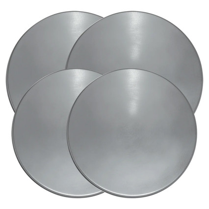 4pc Burner Cover Set- Silver