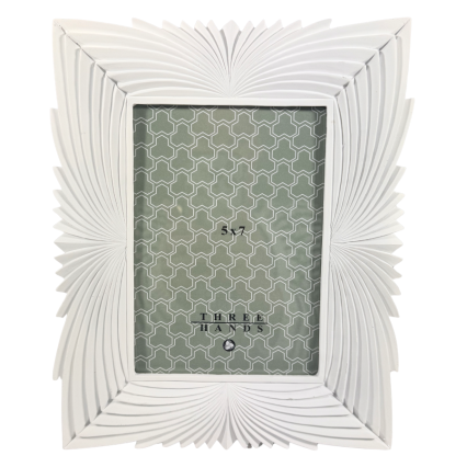 10" White Textured Picture Frame