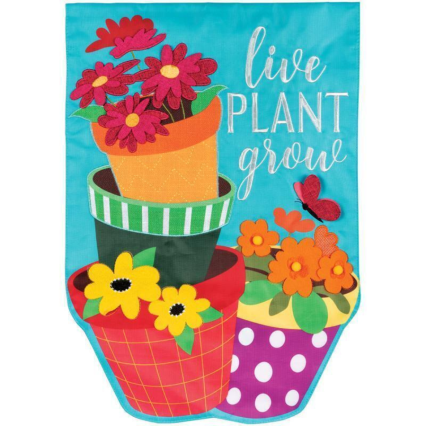 Live Plant Grow Garden Flag