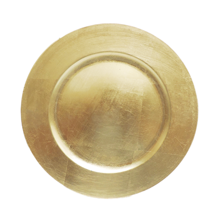 13" Charger Plate- Gold