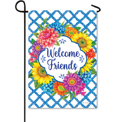 Floral Vines Garden Flag