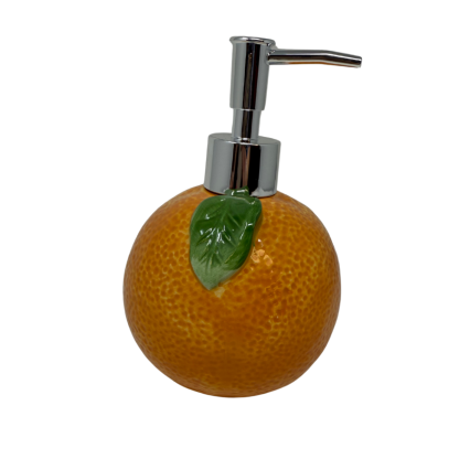 Ceramic Orange Soap Pump