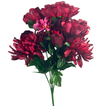 18" Peony Rose Bud Daisy Bush