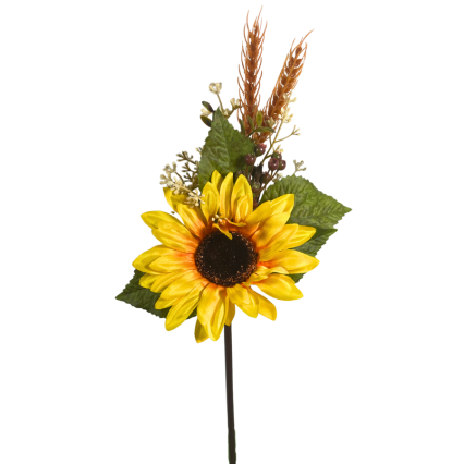 16" Sunflower Wheat Filler Pick