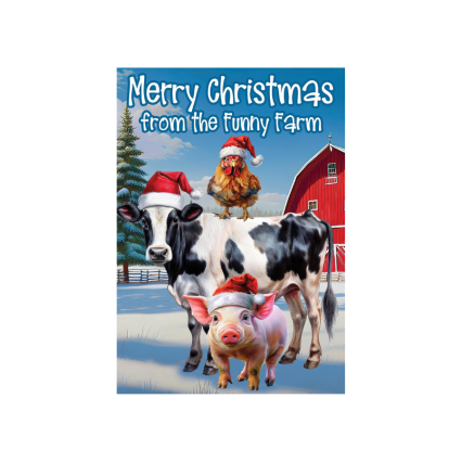 Funny Farm House Flag