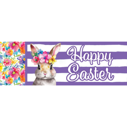 Floral Bunny Signature Sign