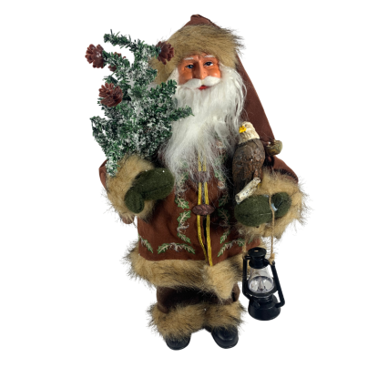 16" Santa w/ Eagle & Lantern