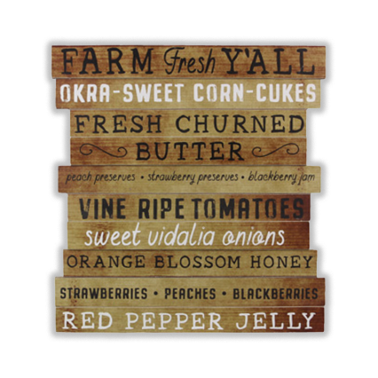 Farm Fresh Yall Wooden Sign