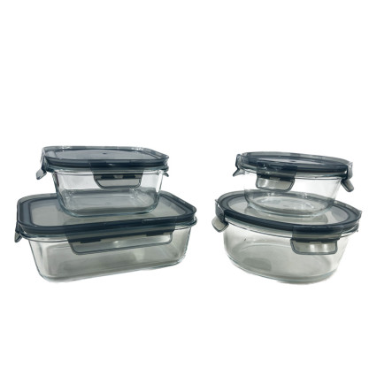 4 Piece Glass Food Storage