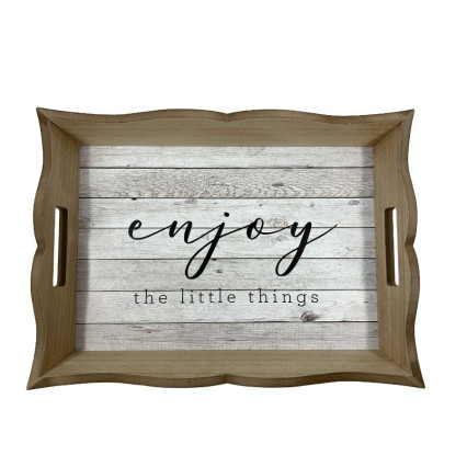 Wood Serving Tray - Enjoy The Little Things