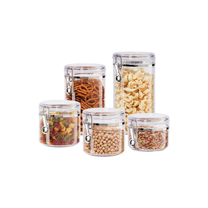 5pc Canister Set with Clamps