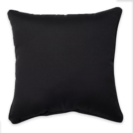 17" Outdoor Pillow-Fresco Black