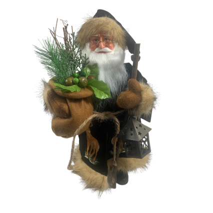 16" Christmas Santa w/ Lantern