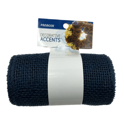 5.5" x 20' Blue Burlap Garland