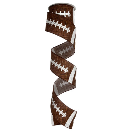 2.5" x 10yd Football Ribbon