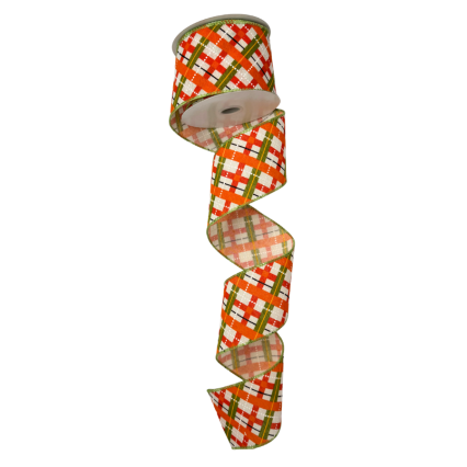 2.5" x 10yd Autumn Diamond Plaid